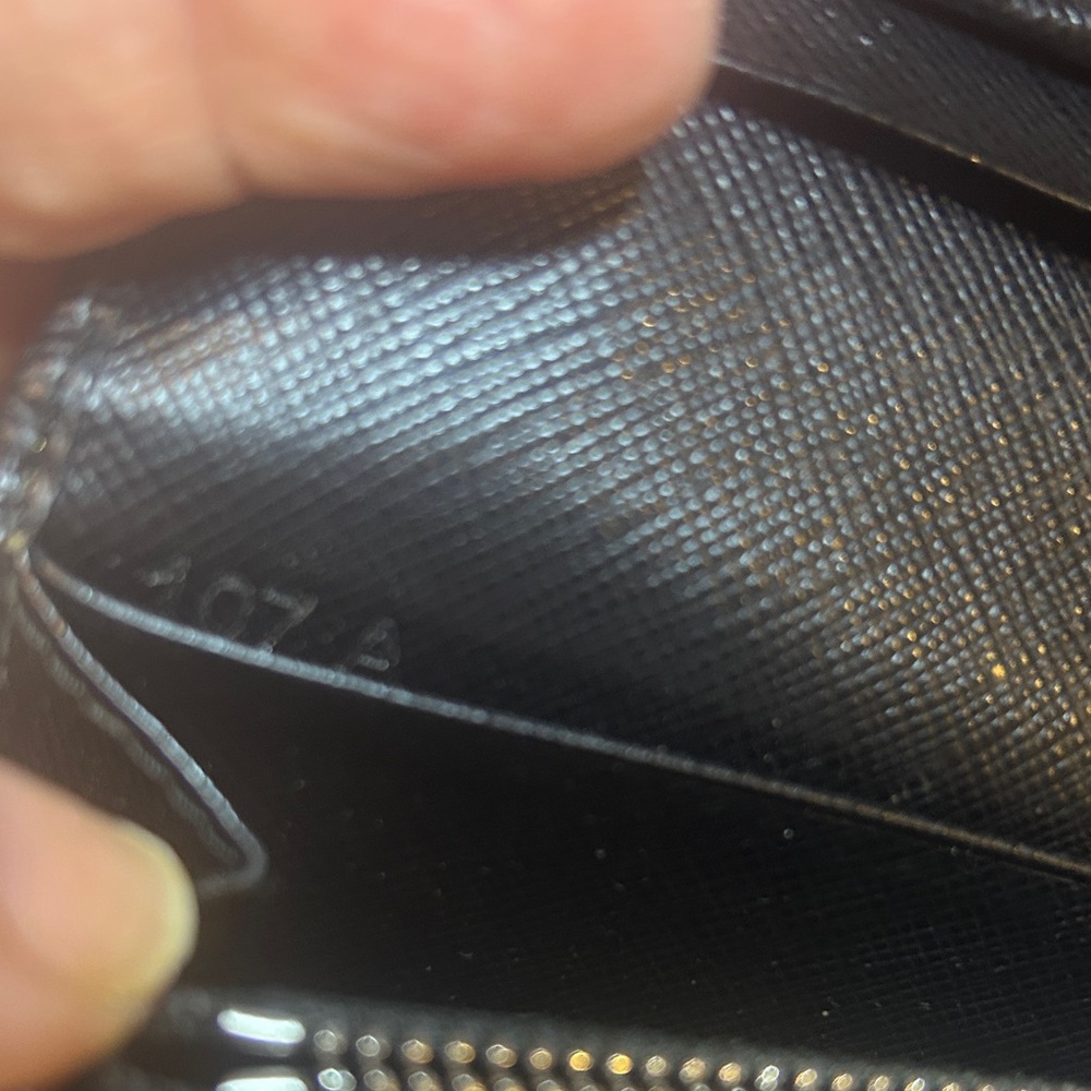 Prada Black Saffiano Bifold Leather Long Wallet Authentic Made in Italy - Picture 7 of 10